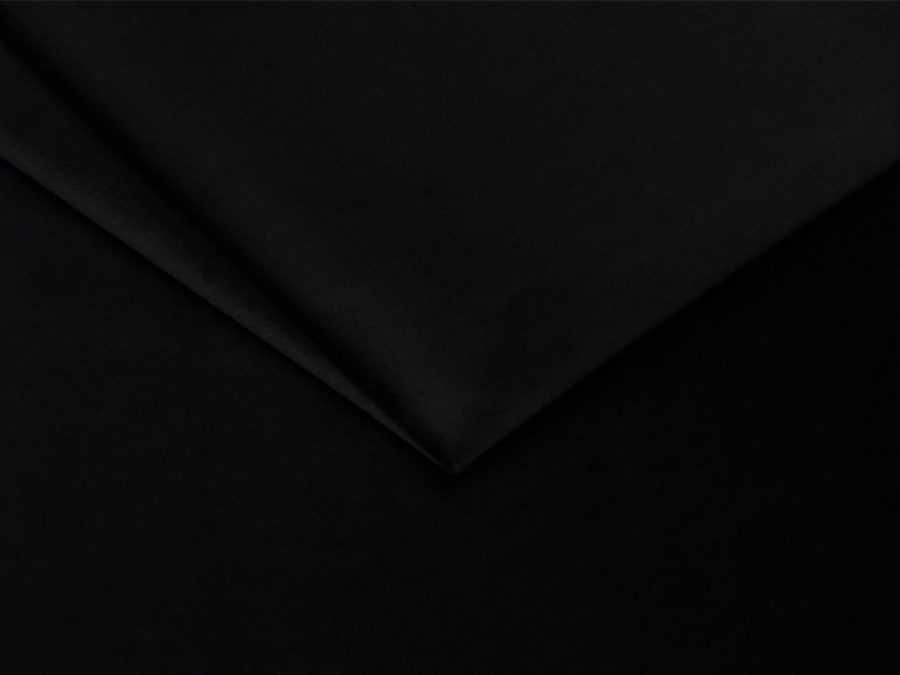 Pat Tapitat Leo Negru Velluto 20 cu tablie semirotunda rabatabil