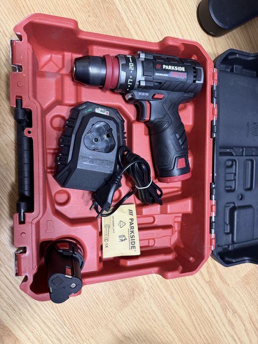 Parkside Performance PSBSPA12-E4 - акумулаторен винтоверт с 2 батерии