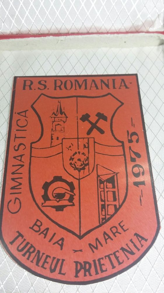 Trofeu din1975 gimnastica de colecție Macheta vechi