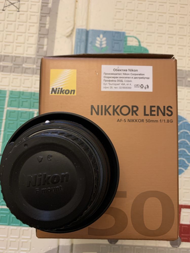 Обектов Nikkor 50mm f 1,8 G Като нов