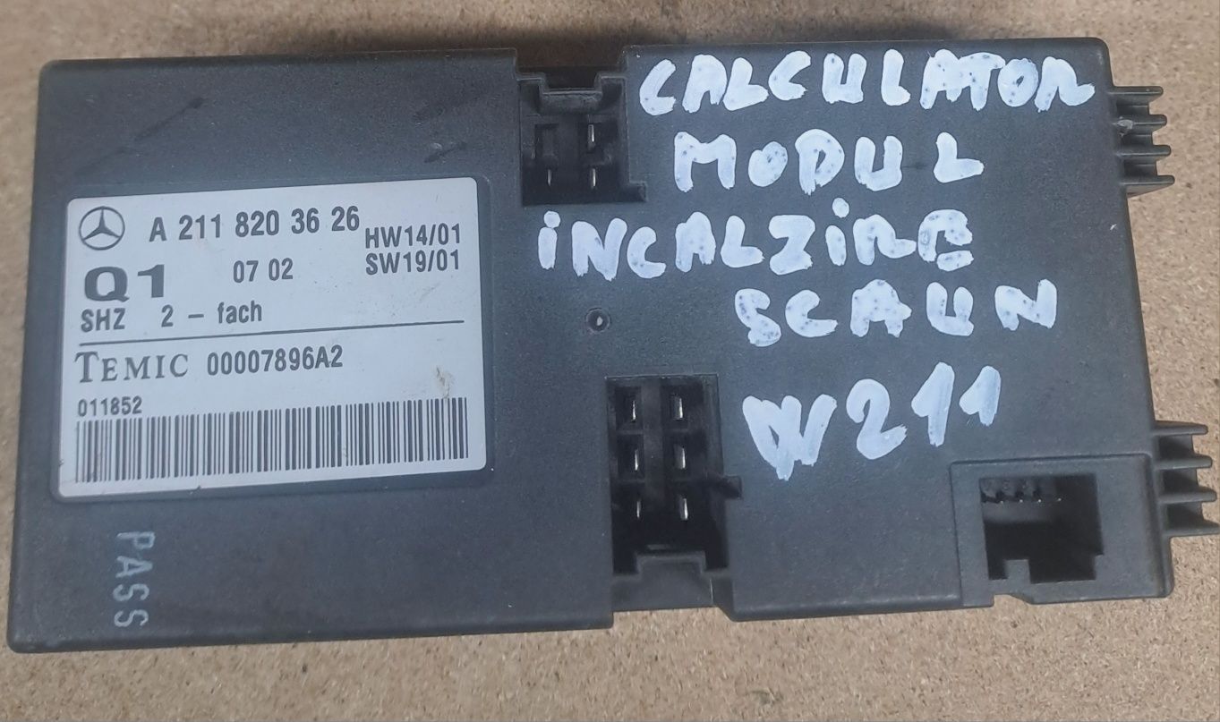 Calculator incalzire scaune mercedes e class w211 e220 2002 - 2007 cod