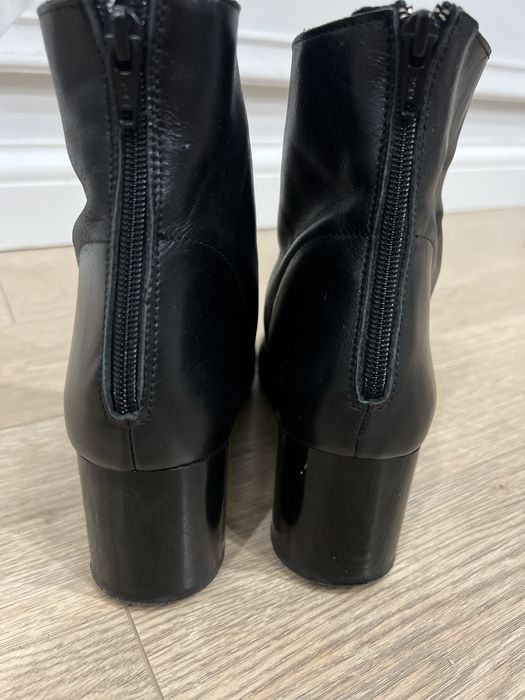 Кожаные ботильоны Mango