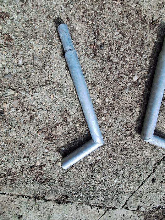 Brat simplu galvanizat 50cm pentru stalp