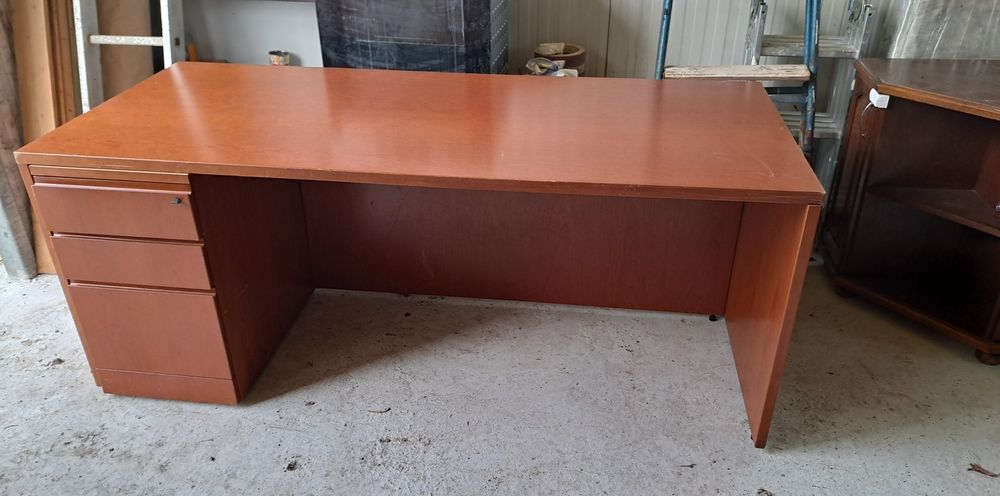 2 бюра knoll reff със стол и контейнер/маса за принтер