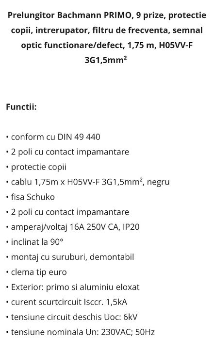 NOU 4 Bachmann PRIMO prelungitoare profesionale 9 prize