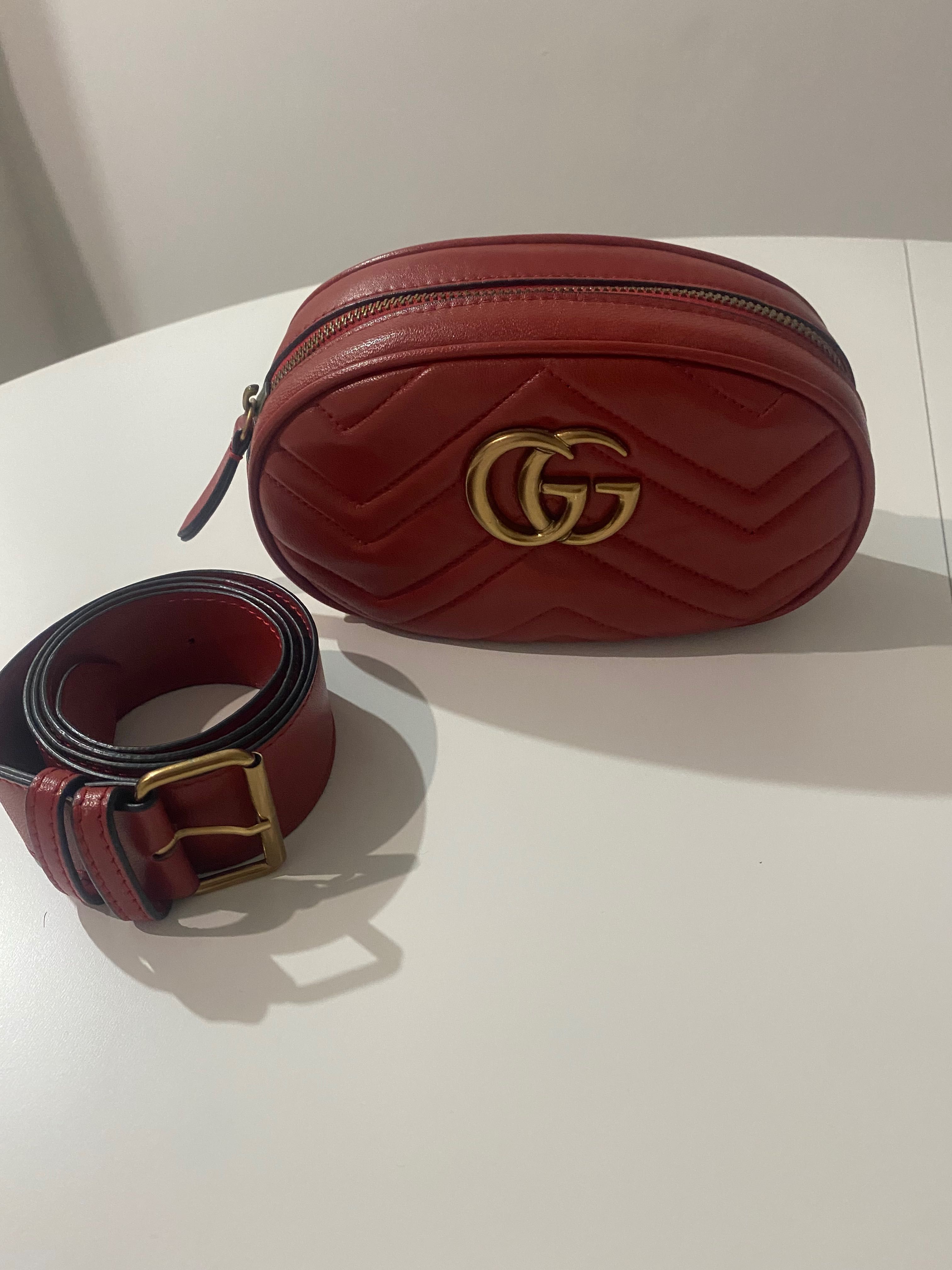 Borsetă de piele Gucci