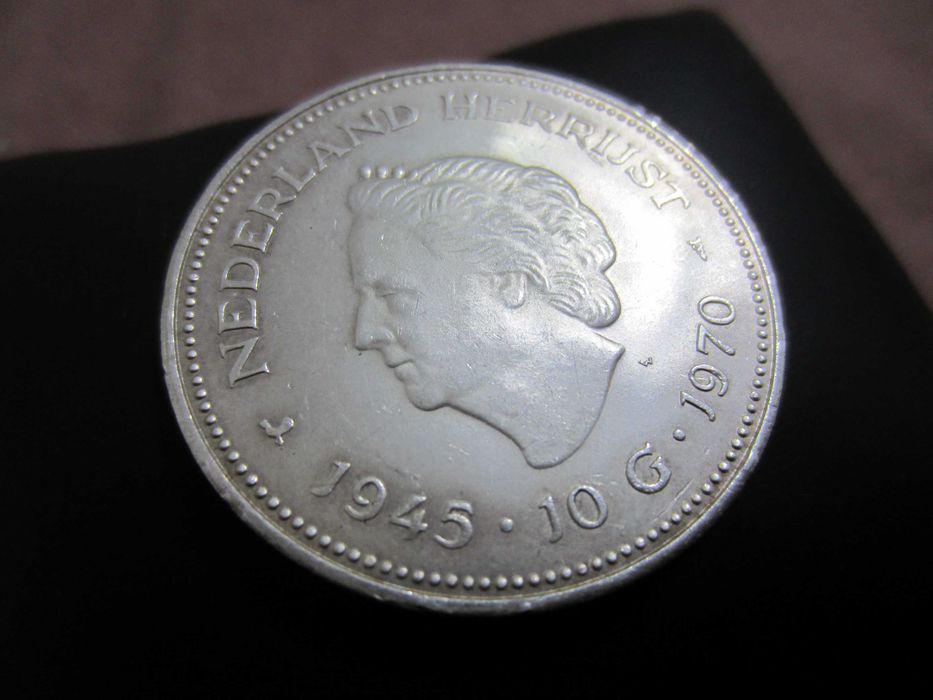 Moneda colectie comemorativa argint 25gr, 10 gulden 1945-1970-ieftina