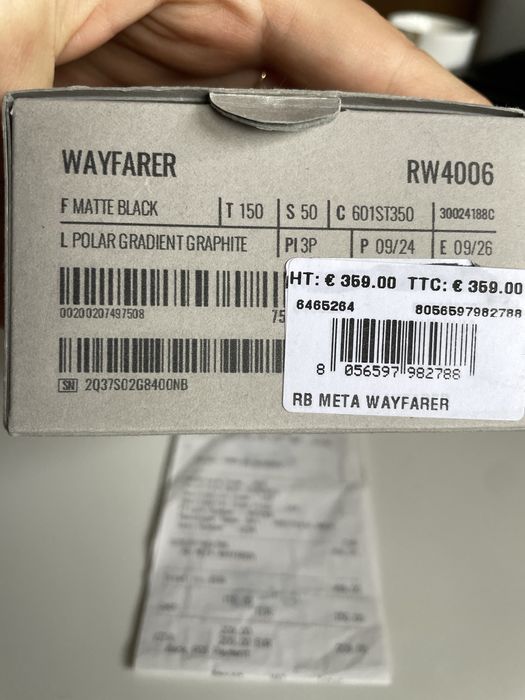 Ochelari Ray- Ban Wayfarer Meta