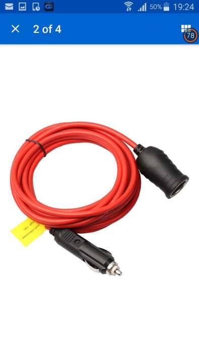Cablu prelungitor 3.6 m priza bricheta auto 12V 24V 10A