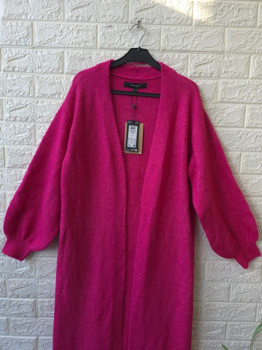 Дамска дълга цикламена жилетка Vero Moda