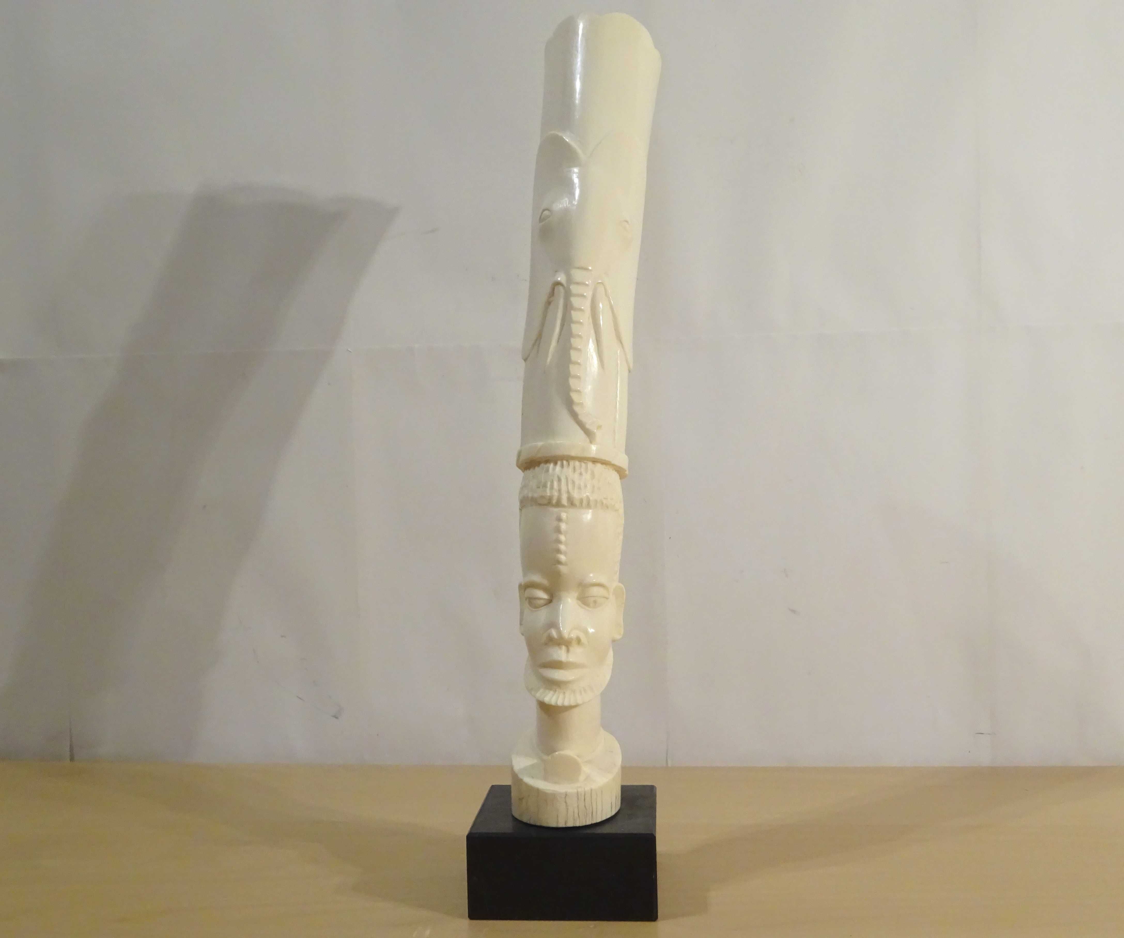 Statueta africana veche tribala, sculptata manual - UNICAT