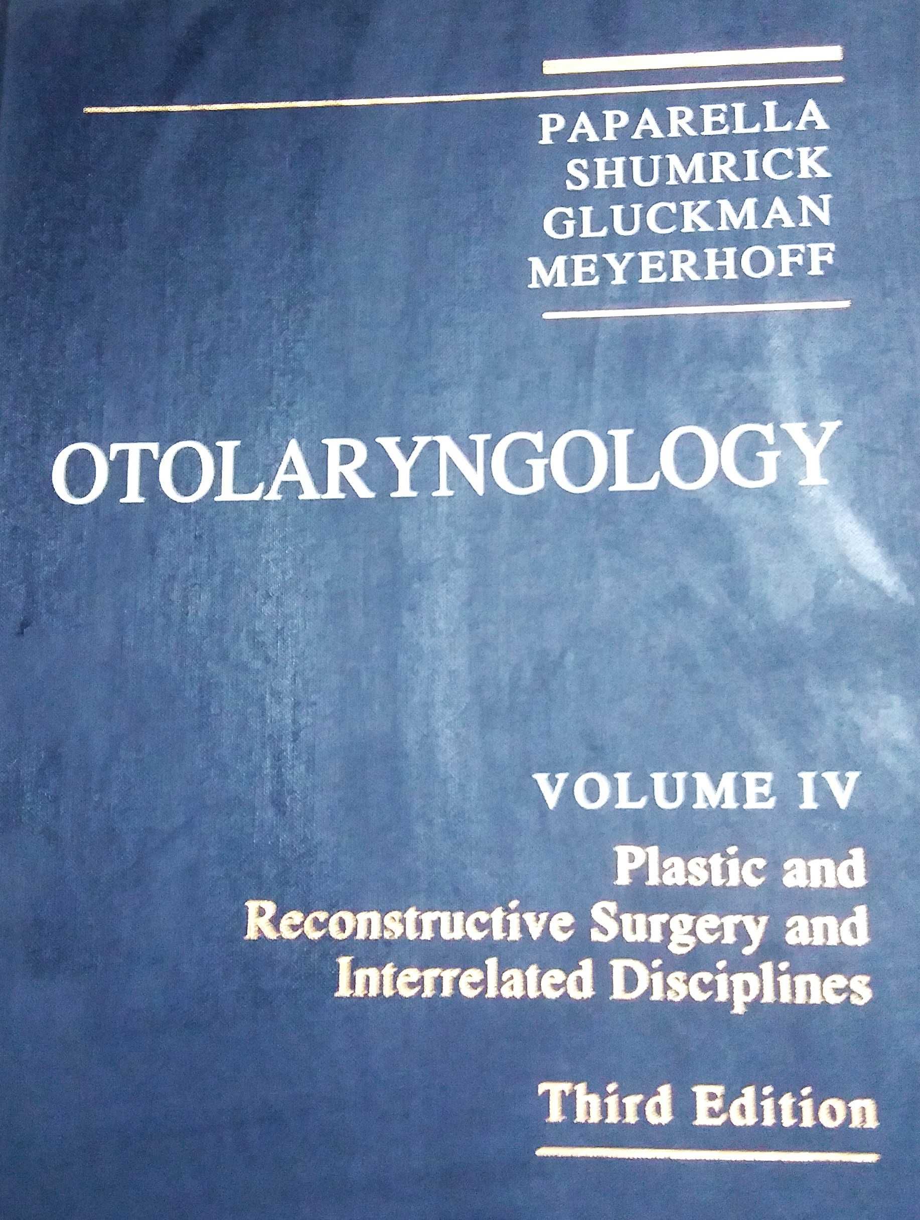 Otolaryngology ORL chirurgie 4 volume