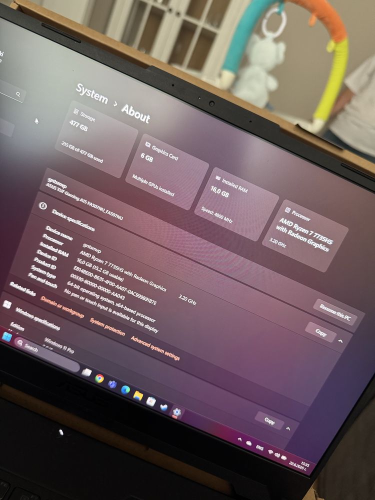 Asus TUFF gaming A15