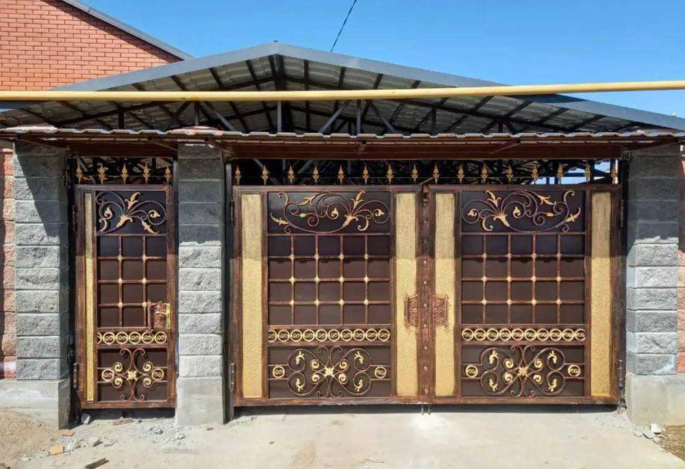 В Алматы Забор Вороты Какпа Дарбаза Сварочные Работы Ковка Распашные!!