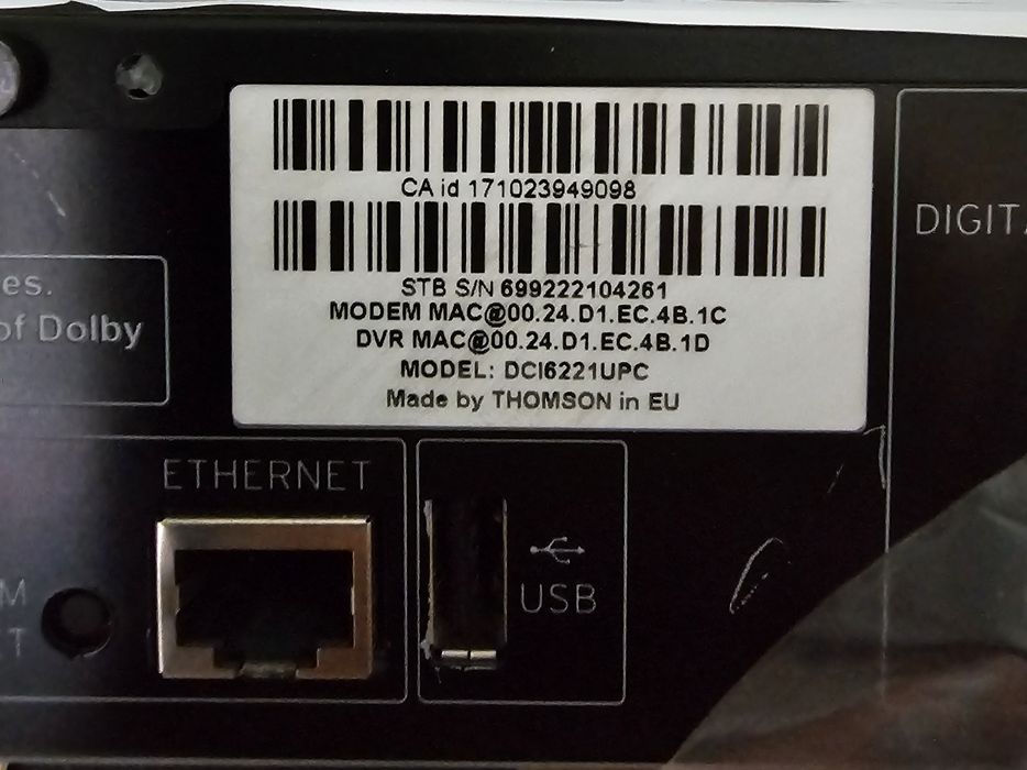 Decodor Thomson UPC