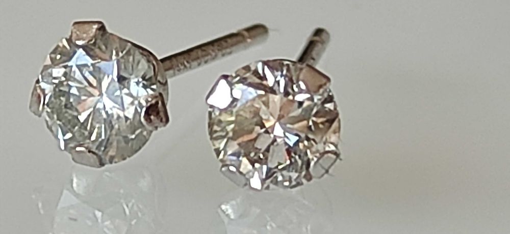 Cercei aur 14k cu diamante 0.35ct