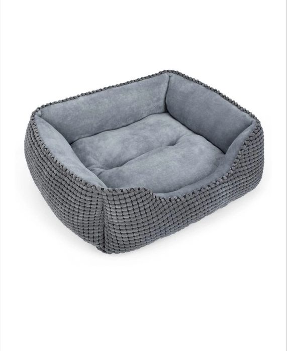 Pat ortopedic lavabil JOEJOY pentru câini și pisici mici, gri, 51x48