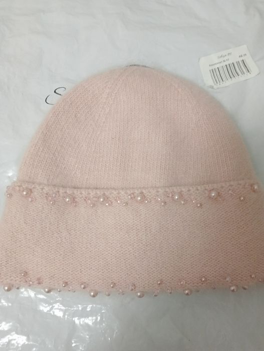 Зимняя шапка с платком