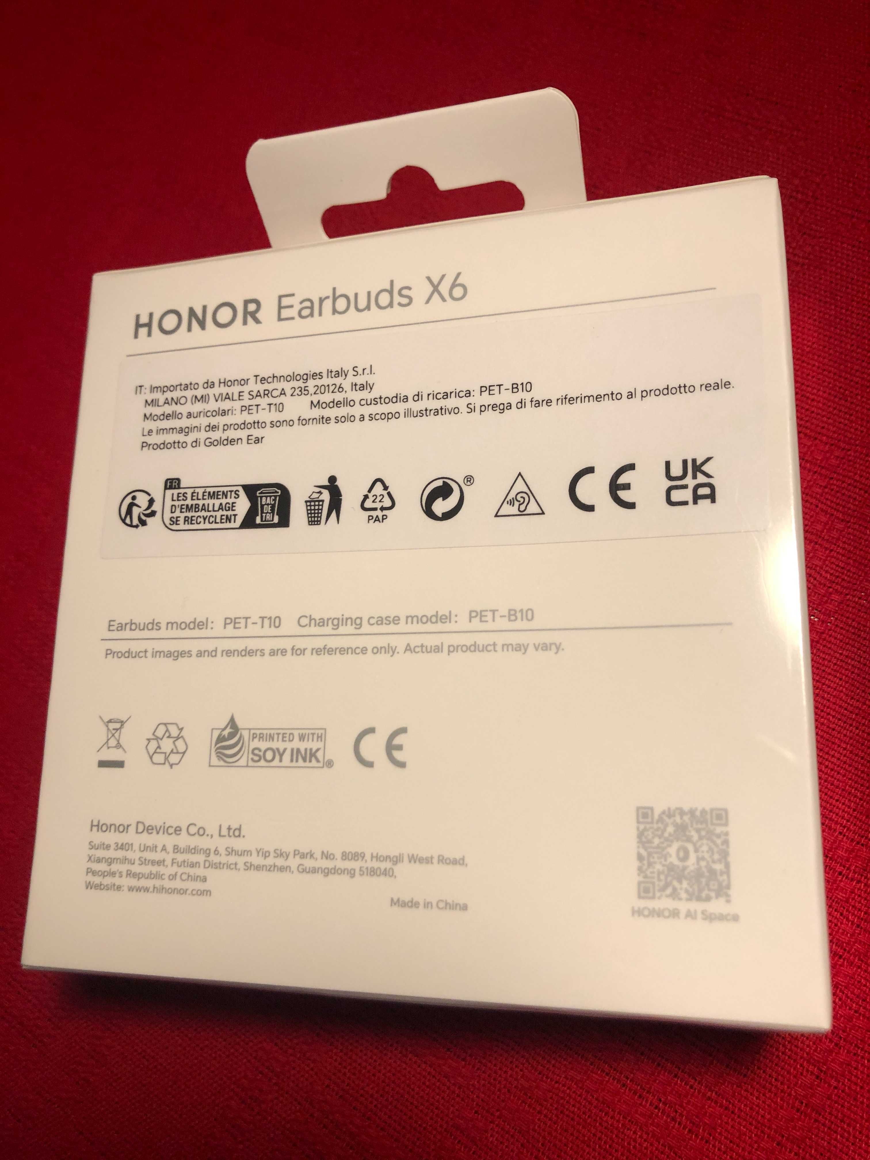 Vand casti Honor Earbuds X6, sigilate, 300 lei