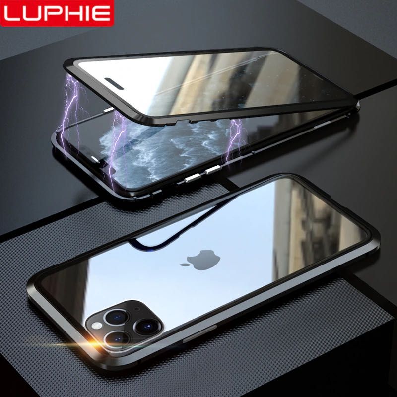 iLuphie 360 магнитен стъклен кейс iPhone, Samsung, Huawei, Xiaomi