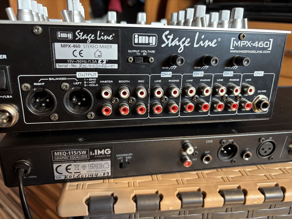 Mixer audio -amplificator -lumini