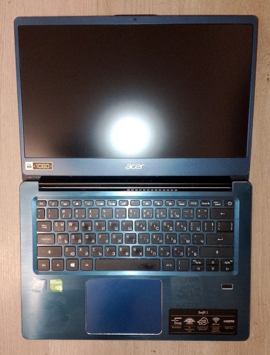 Acer Swift 3 - i5-8265U/16gb/256gb nvme+1tb hdd/MX150 2gb - перфектен