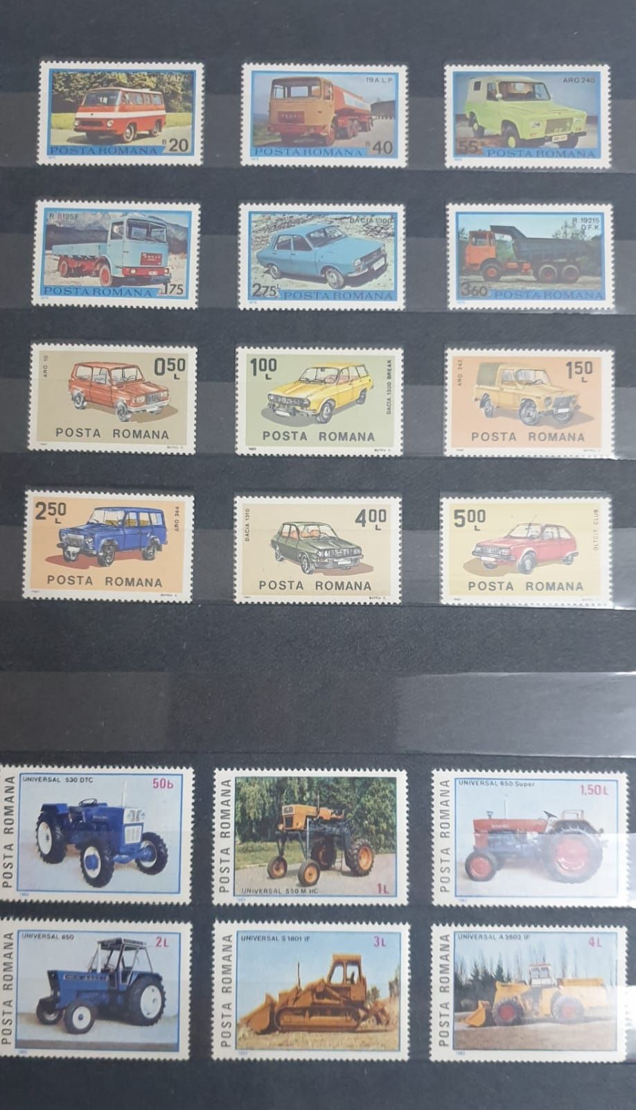Vând colecție timbre postale