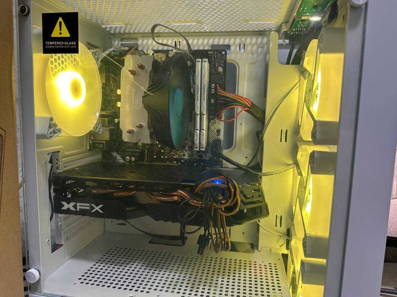 Игровой кейс / Ryzen 5 2600/ RX 590 8gb / 16gb ddr4
