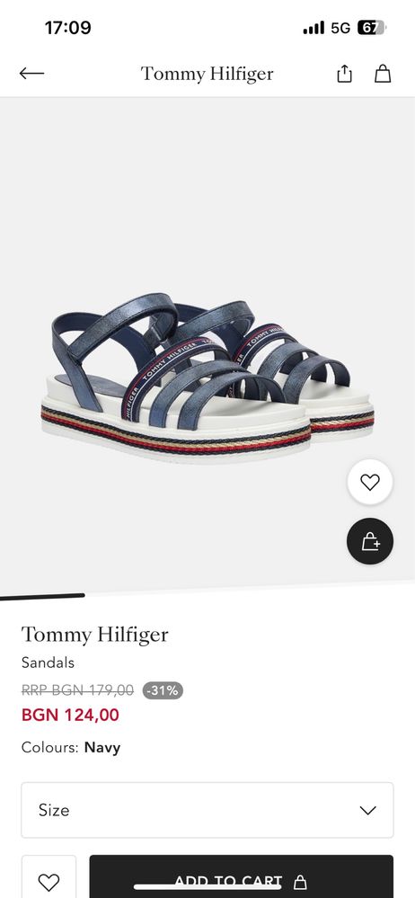 Сандали Tommy Hilfiger