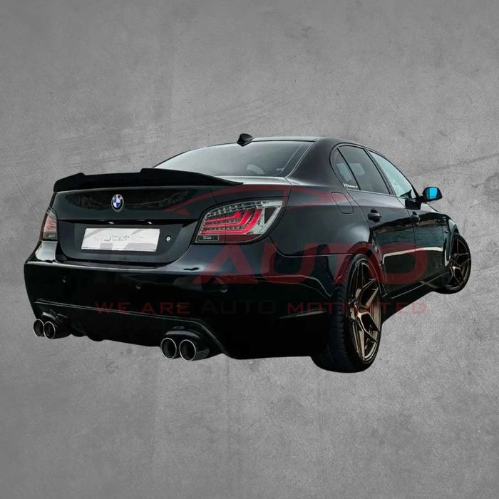 Bordură spoiler pentru portbagajul BMW E60, stil PSM, nou, negru