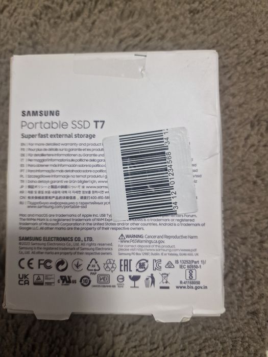 Samsung Portable SSD T7