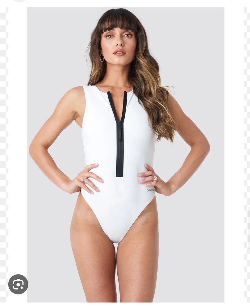 Vand costum baie alb Calvin Klein, marime XL