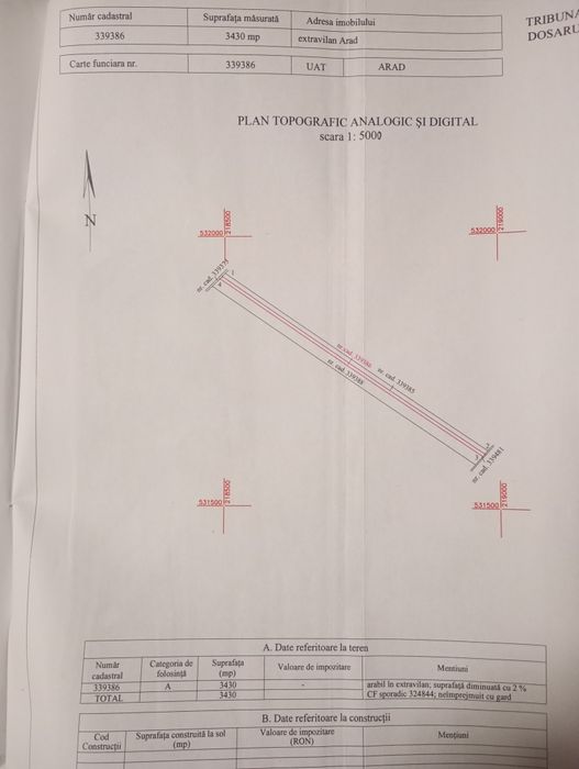 Pământ arabil, extravilan.