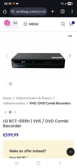 Vând  DVD Combi Recorder NOU !!