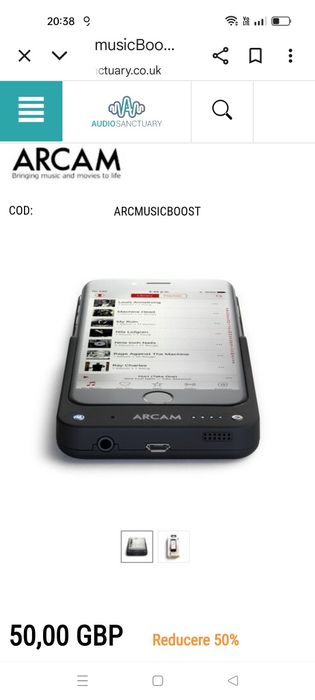 Arcam music boost, baterie externa + DAC audio integrat, 4 bucati