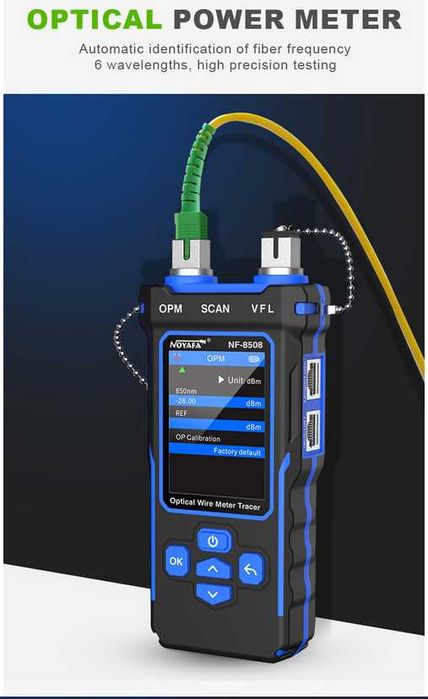 Tester fibra optica - cablu RJ45 | NOYAFA 8508, cable traker, POE