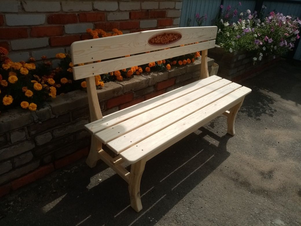 Скамейка со спинкой 1,5 м