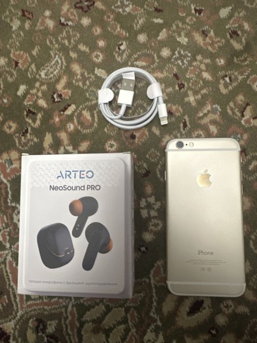 Айфон 6 в подарок наушники и зарядка ориг