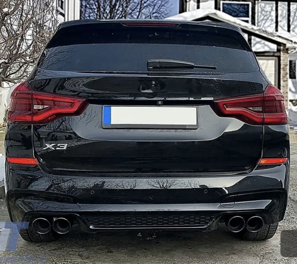 Vand Diffuser spate nou pentru BMW X3 G01 stil X3M Competition!