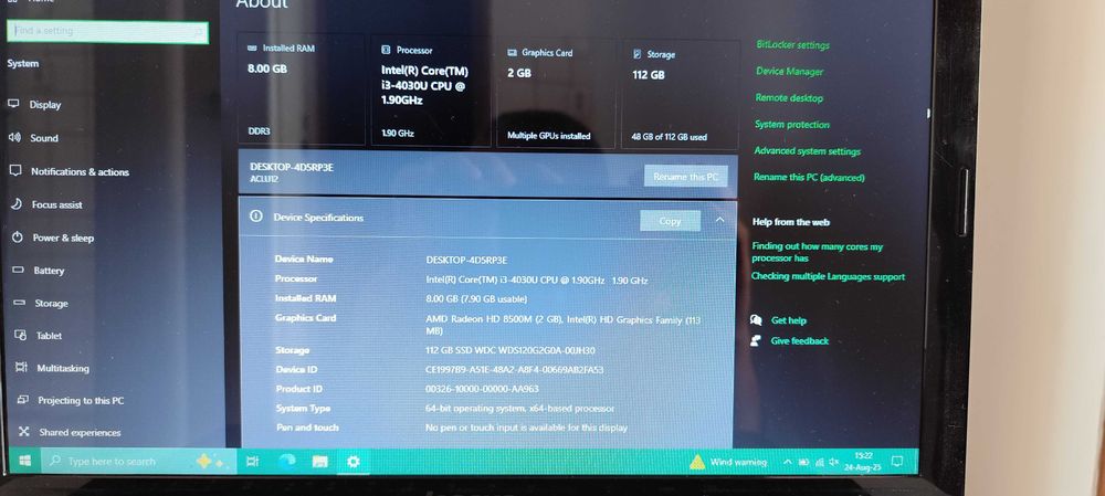 Lenovo G50-70  Intel I3   8 gb Ram