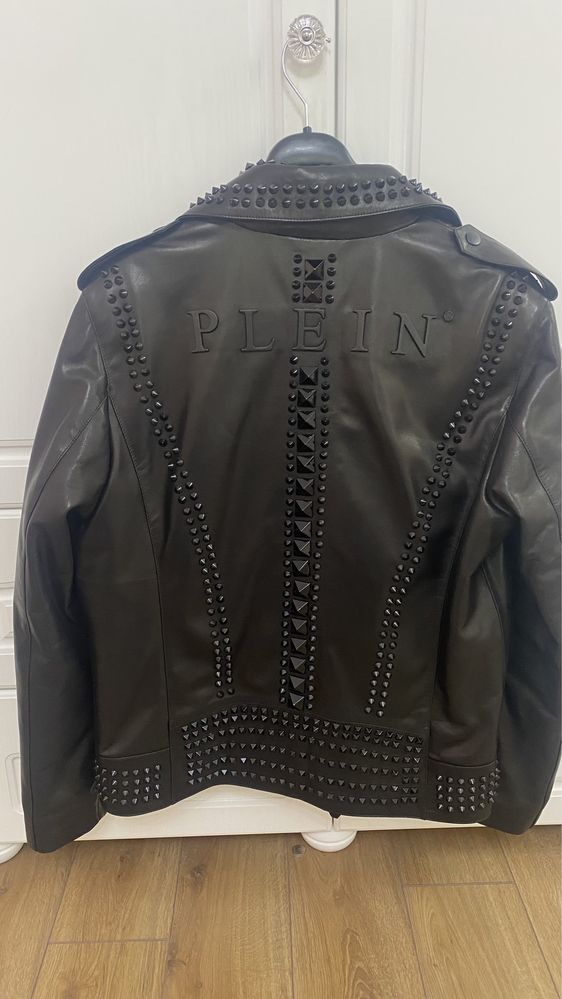 Geaca piele Philipp Plein L-XL