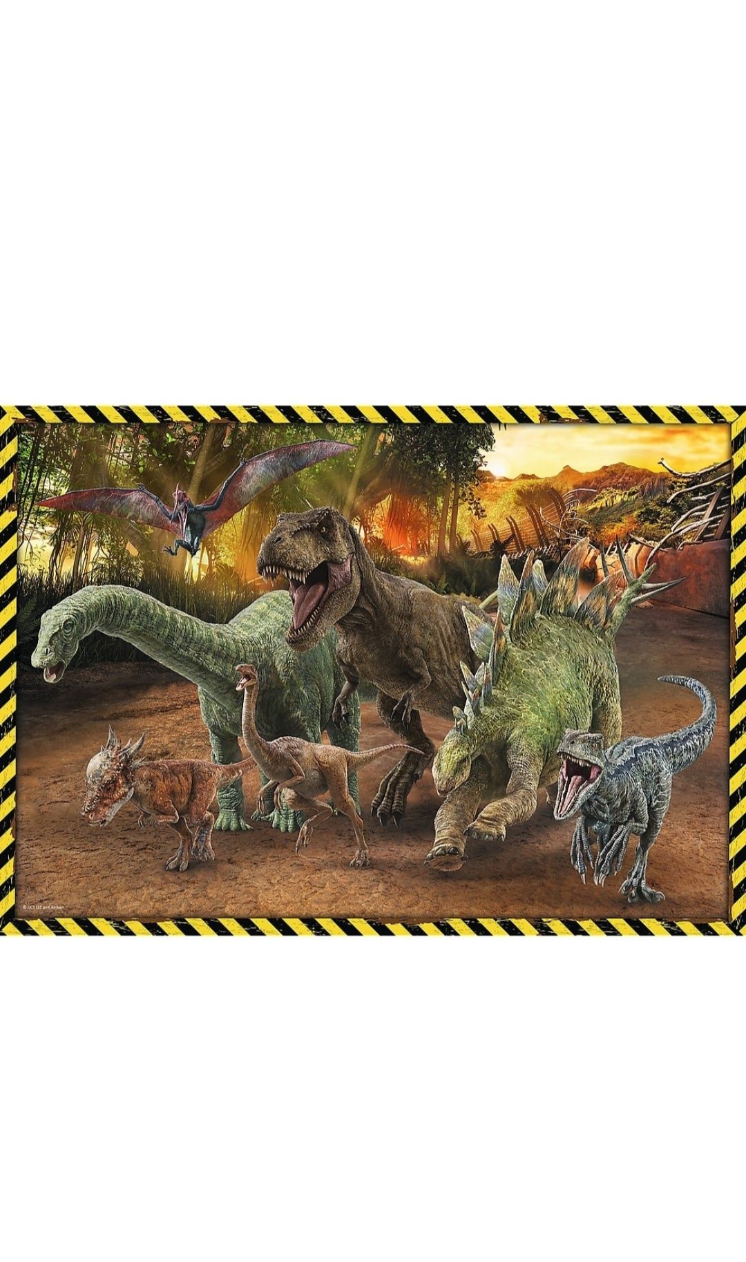 Puzzle Trefl 200 piese cu imagine dinozauri
