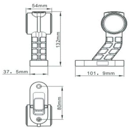 Lampa gabarit cu LED omologare este gravat pe sticla