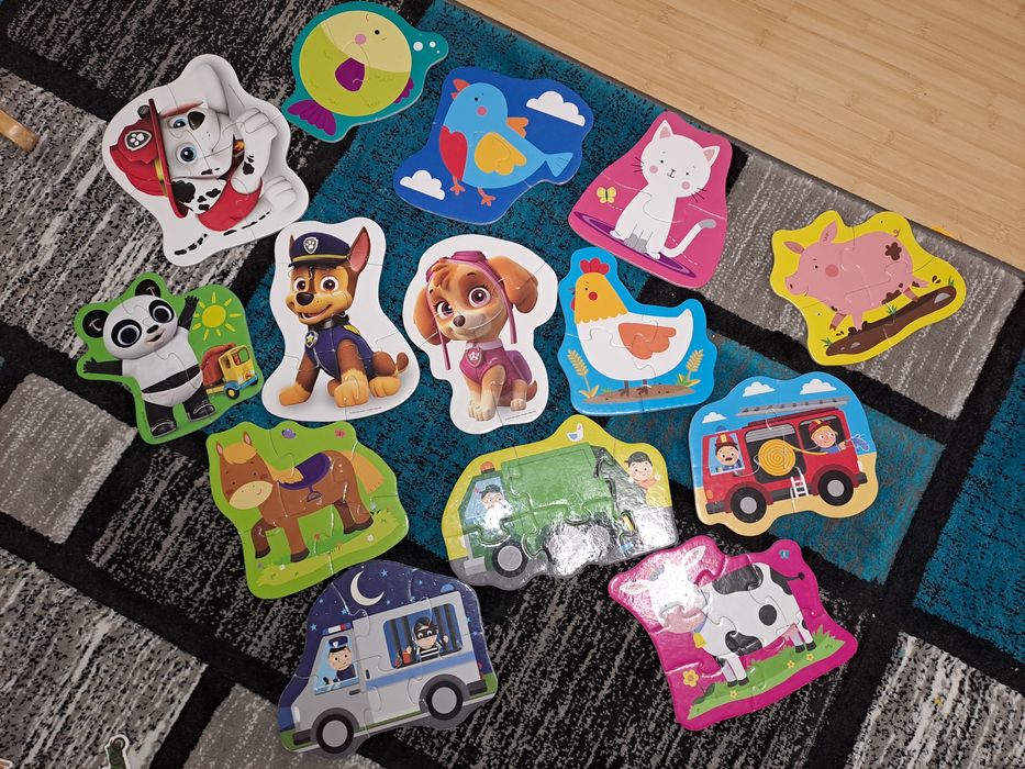 Puzzele cu piese mari 1-3 ani