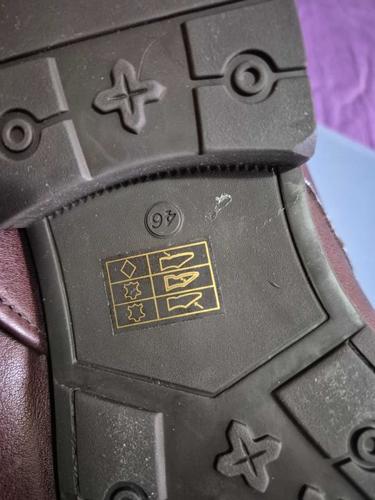 Ghete barbatesti, Omnio Atelier, piele naturala, noi, marime 46