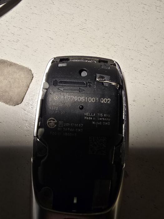 Mercedes ключ с чип и платка. GLA GLB GLC GLE GLS