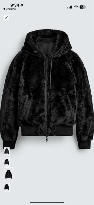 Zara мъжко двулицево зимно яке Л