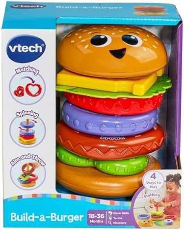Нова VTech Baby Играчка за Създаване на Хамбургер 18+ месеца бебе