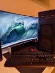AMD PC Desktop Home Office și Monitor Samsung,  diagonală 80 cm/ Calcu