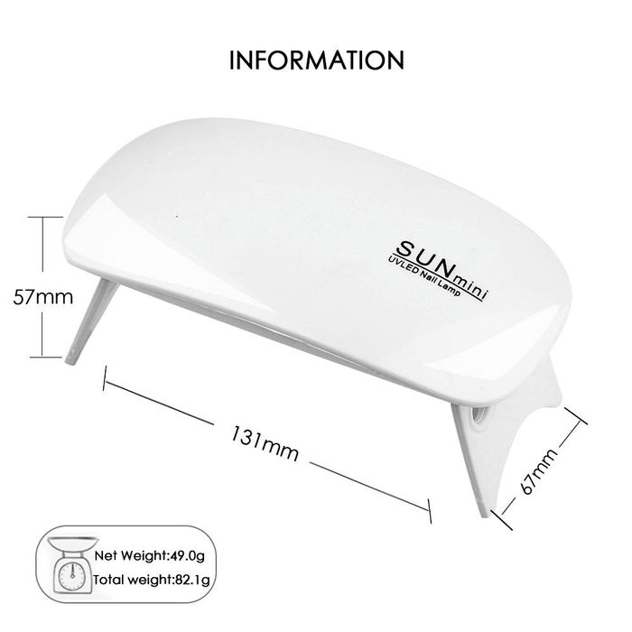 UV/LED лампа за маникюр и педикюр Sun Mini, Мощност 6W